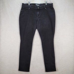 Old Navy Charcoal Black Denim Stretch Mid Rise The Diva Classic Skinny Jeans